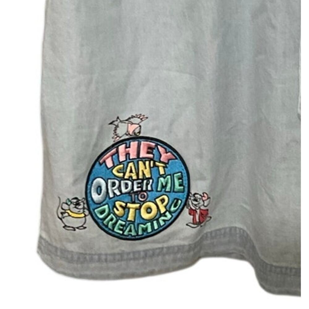 Disney Parks Cinderella Denim Chambray Patch Skirt Gus Gus Jack Size1x Plus - Picture 3 of 7